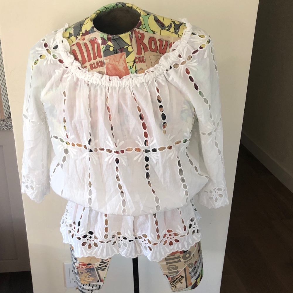 INC. International Concepts Peasant Blouse-Size 10